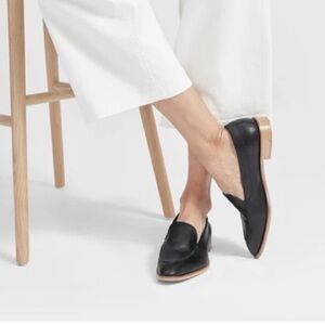 Everlane Modern Loafer, black, 3/4 stackable heel, size 9, made in Italy.